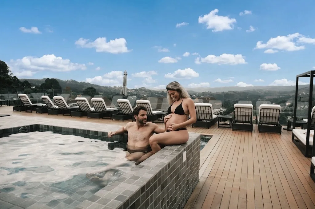 Área da piscina