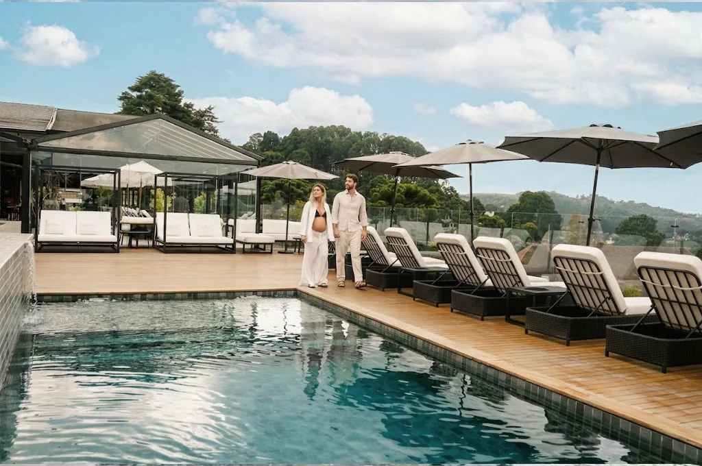 Área da piscina